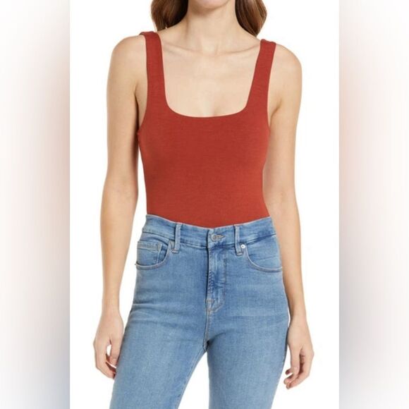 Good American Women’s Brick001 Modern Tank Thong Bodysuit Size 2 (Medium) - Picture 1 of 15